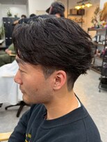 フゥ 宇都宮戸祭(FeU) 宇都宮メンズセンターパートニュアンスパーマフェザーパーマ