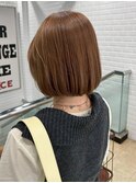 ミルクティーブロンド/ワンホンレイヤーカット/横浜
