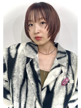 ヘアーガーデンミルクティー 新潟大学前店(Hair garden Milk tea) 大人可愛いショートレイヤースタイル