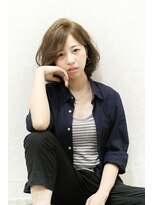 デュークラソル(du:c LASOL)&nbsp;グレージュ×外国人風くせ毛ボブ　　　　　ｂｙ　　元武