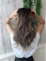 ヘアーエポック(hair epoque) 【epoque】ホワイトベージュバレイヤージュグラデーションカラー