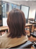 外ハネボブ×ライトブラウン
