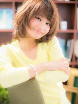 カバーヘアアンドスパ ブリス 浦和(COVER HAIR&SPA bliss) 小顔ひし形シルエットくせ毛風前下がりボブc4浦和20代30代40代!