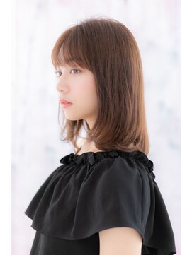 ミック ヘアアンドビューティー 大山店(miq  Hair&Beauty) シースルーバング艶カラー☆小顔透け感ワンカールb