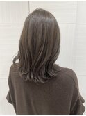 【暗髪でも透明感１２０％】暗めカラーダークアッシュくびれヘア