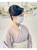 加賀友禅大使さんのアップスタイル
