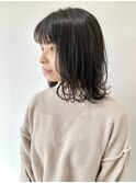 【FOLK】似合わせカット☆外ハネ切りっぱなしミディアムボブ♪