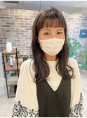 #ワイドバング#オン眉#ロング#セミロング