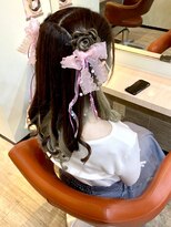 アップスニニー(up's niny)&nbsp;シンプルで(*^▽^*)可愛いらしい♪『お花ツインテール』