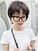 【なかじま ひびき】カーキグレージュ×マッシュレイヤー