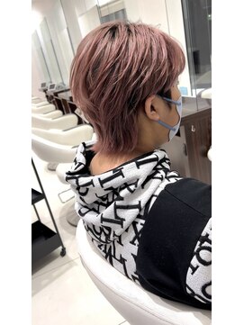 アース 甲府昭和店(EARTH) マッシュウルフ×ハイトーンピンク