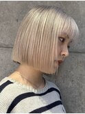 ミルクティーベージュダブルカラーケアブリーチインナーカラー