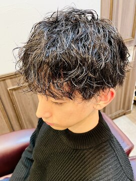 ミリオンバックス 上野(Million Bucks) MEN'S HAIR/波巻きツイストスパイラル/ニュアンスパーマ<理容室>