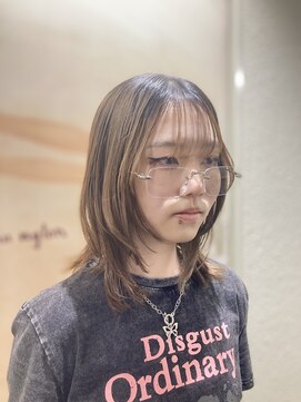 スマイロンナイロン ヘアー(smile on nylon hair) レイヤーセミロング