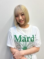 アチーブ ヘア デザイン(achieve hair design)&nbsp;ハイトーンデザインカラー美シルエット外国人風ブロンドカラー