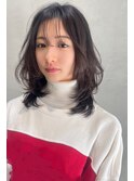 【ROJITHA表参道原宿】内巻きレイヤー×ブルーブラック