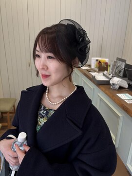 モリオフロムロンドン 大宮店(morio from London) 【大宮】ヘッドドレス×シニヨンアレンジ