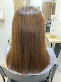 セミロング＊ミルクティブラウン