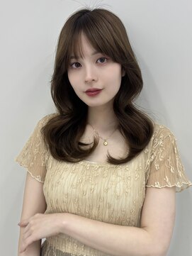 ソア 並木坂(Soa) 韓国ヘア/前髪カット/レイヤーカット/ベージュ/セミロング