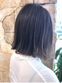 切りっぱなしボブ#暗髪#ショート