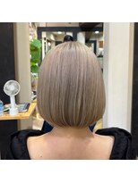 ビー オン ディー ヘア 池袋(BonD hair)&nbsp;ホワイトミルクティーベージュ【池袋/髪質改善/ハイライト】