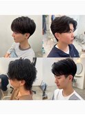 メンズヘア☆サーフフェザー韓国マッシュ☆ビジネスサイドパート