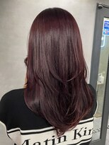 シャルムバイケンジ(Charm.by KENJE)&nbsp;赤髪/艶髪/髪質改善/レッドカラー/レイヤーカット/オージュア