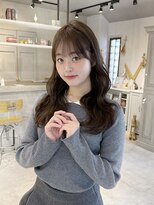 カシュカシュ 表参道(cache cache)&nbsp;ブリーチカラーミルクティーベージュカラーシースルー前髪カット