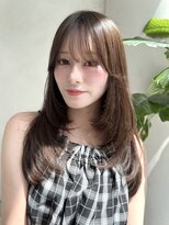 ザックラフィネ(ZACC raffine)&nbsp;ワンカールレイヤー/シースルーバング/顔まわりカット/前髪