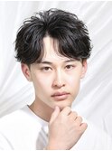 フェザーパーマ/ニュアンスパーマ/シャドウパーマセンターパート