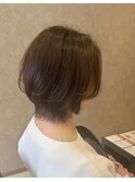 ショートカット×ひし形ショートボブ×前髪あり20代30代40代 s03