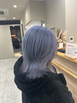 シカ 神戸三宮元町店(Cica) ラベンダー ブリーチ 紫 ハイトーン 神戸 三ノ宮
