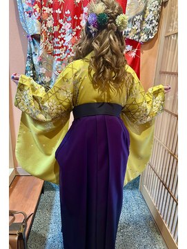 きものレンタルたまちゃん 卒業式袴着付けヘアセット