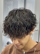 オーバル ジングウマエ(OVARL jingumae) 縦落ちツイストスパイラルパーマラウンドマッシュ