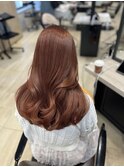 Mako &nbsp;ピンクベージュ ブリーチなしダブルカラー 銀座