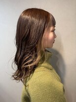 エイム ヘア リアム 調布店(eim hair liam)&nbsp;ショコラベージュ/インナーカラー/くびれ巻き/ラテカラー/モテ髪