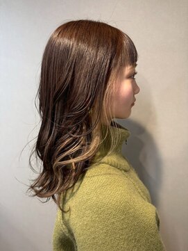 エイム ヘア リアム 調布店(eim hair liam) ショコラベージュ/インナーカラー/くびれ巻き/ラテカラー/モテ髪