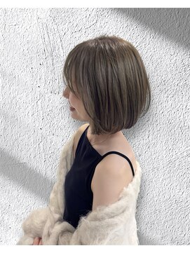 シルクレイ 高田馬場(Silk-lei) ミニボブ×透けるベージュ