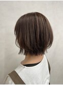 くびれボブ×明るめブラウン