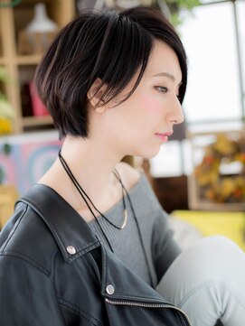 カバーヘア ブリス 戸田公園西口店(COVER HAIR bliss) *bliss戸田公園*アシンメトリーで格上げ*黒髪大人ボブ*a