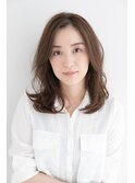 加藤貴大30代40代人気イルミナカラーで大人可愛いツヤ感ミディ