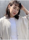 【堀口】くせ毛×外ハネボブ/前髪/イメチェン/イヤリングカラー