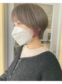ショートボブ/インナーカラー/イヤリングカラー