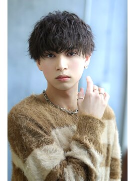 リップス 表参道店(LIPPS) ゆるふわショート【MIXパーマ】2ブロックマッシュ