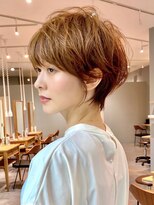 ビューエヒメ(VIEW EHIME)&nbsp;前髪大人かわいい美髪ホワイトグレージュネビージュショートボブ