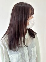 フォーク FOLK&nbsp;【FOLK】透明感ラベンダーブラウン☆似合わせストレートロング♪