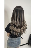 ヘアーデザイン ジェルム(Hair Design germe) エクステで明るく！バレイヤージュ風　--RINA--