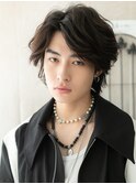 前髪長めが◎無造作セクシーなグレージュカラーウルフc戸田公園
