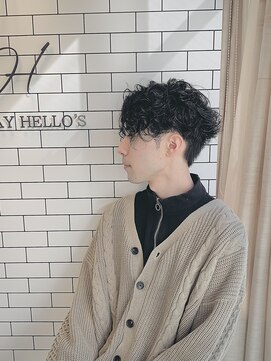 オールデイハローズ(ALL DAY HELLO'S) 20代30代40代メンズ大人グランジ黒髪モテパーマ【河原町】