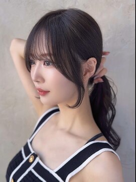 プラチナ(PLATINA) 韓国風顔周りカット/小顔サイドバング/おくれ毛/大人かわいい